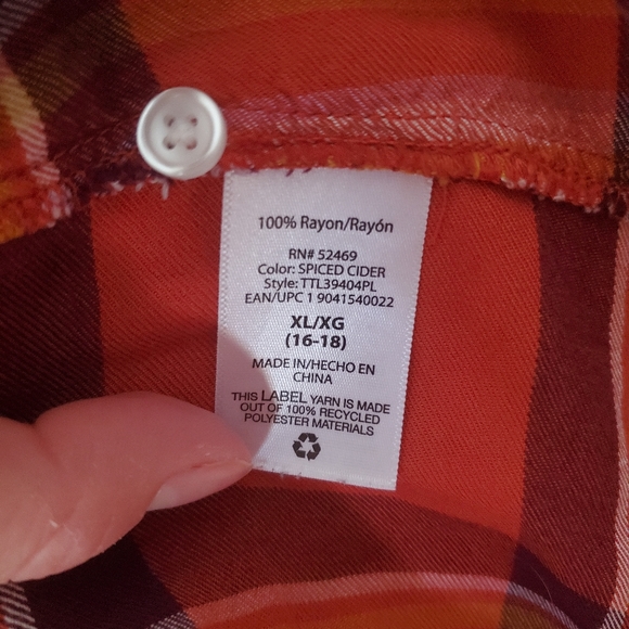 Time and Tru Sleeveless Top, Sz XL - Picture 7 of 7